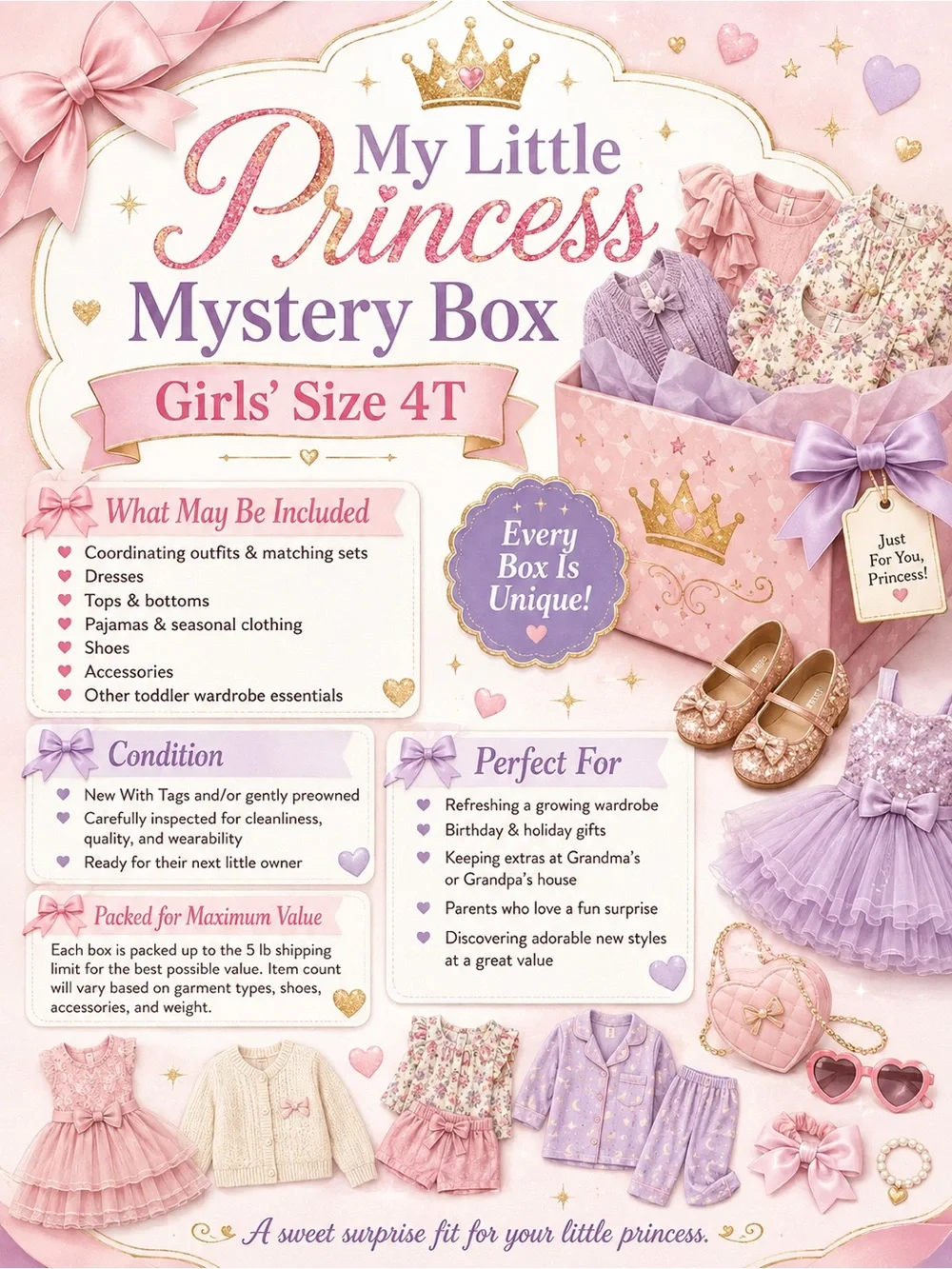 My Little Princess Mystery Box – Girls’ Size 4T